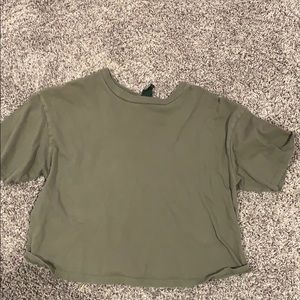 Navy green shirt